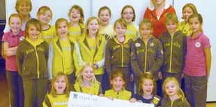 Brownies raise £220 for charity