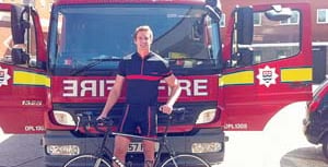 Fireman Dale takes on charity cycle