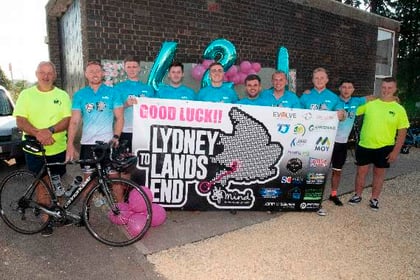 Charity cyclists have Land's End in MIND