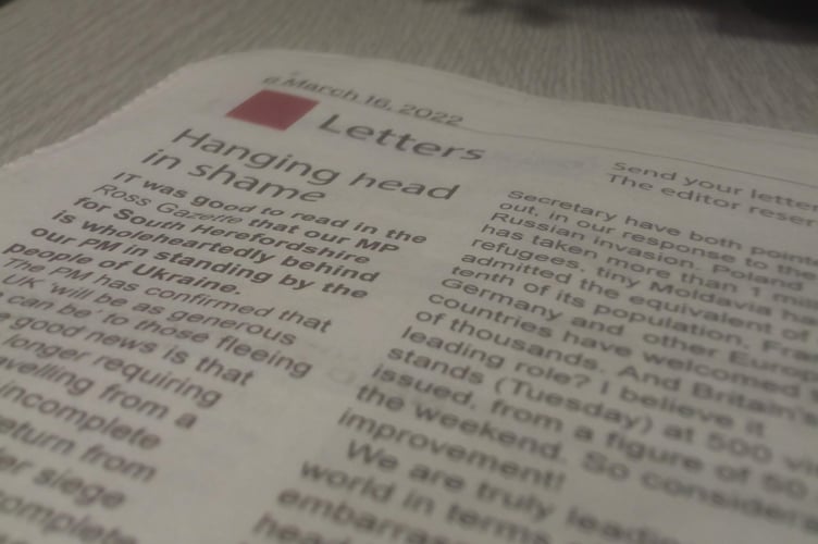 Readers’ letters, Ross Gazette.