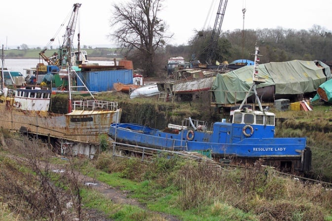 Anauthorised developments at Bullo Pill dock