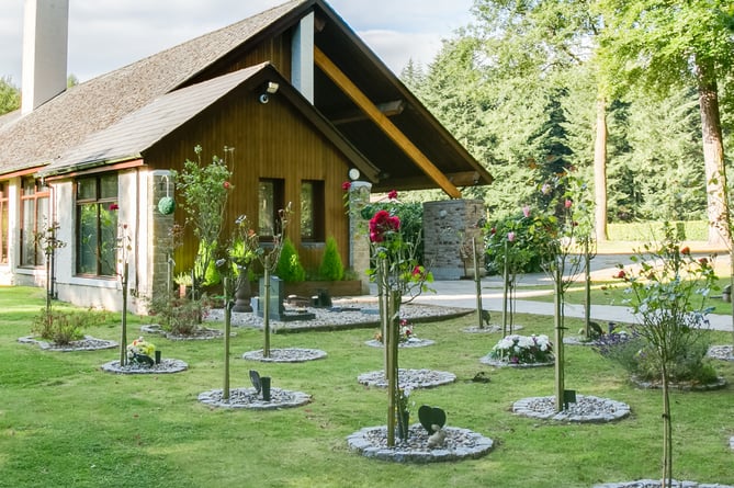 Grounds and chapel at Forest of Dean Crematorium