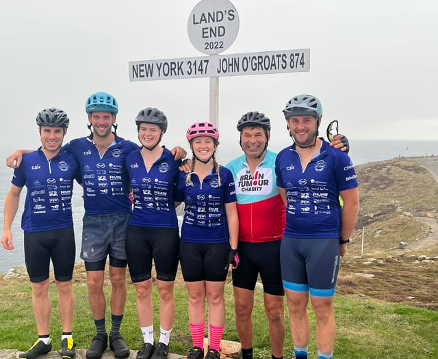 Cycling farmers raise over £30k for charity