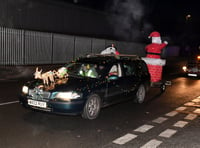 Vehicle convoy lights up Cinderford for Christmas