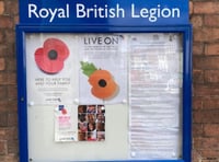 New notice board for the Ross branch of British Legion