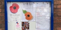 New notice board for the Ross branch of British Legion