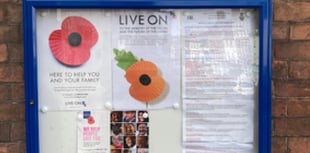 New notice board for the Ross branch of British Legion