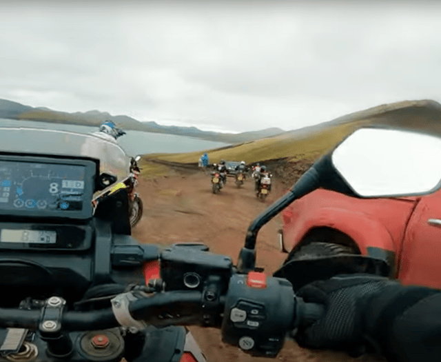 "Girl on a Bike" conquers Iceland's extreme terrain