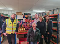 Housbuilder’s eggsellent gift to foodbank