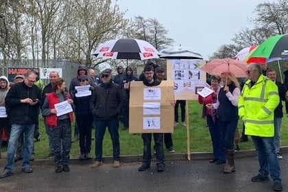 Surge in electricity bills sparks protest at Lydney Harbour