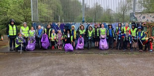 Ashfield Park School Council tackles litter at Ross Skate Park