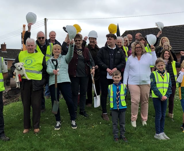 Celebration as pavilion works finally underway