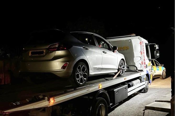 Car seized by police