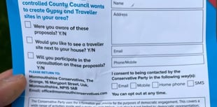 Police: No action over Monmouth MP's gypsy site leaflet