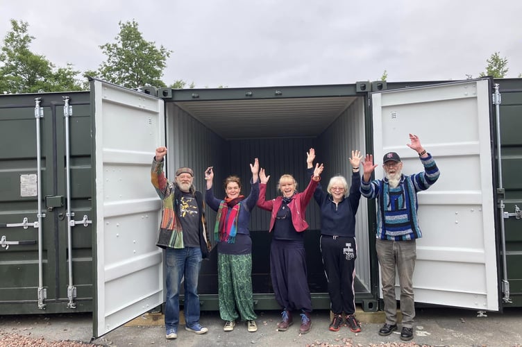 Some of the volunteers behind the successful Lydney Exchange project