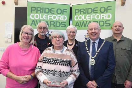 Volunteers honoured at annual Pride of Coleford awards