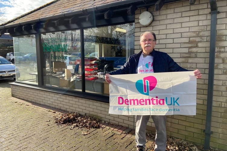 Chepstow’s Ken Vowles, 82, popped in for a tea at The Forester office in Lydney on his 26-mile sponsored walk last week