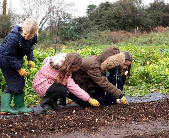 Monmouthshire pupils get hands-on experience at Langtons Farm