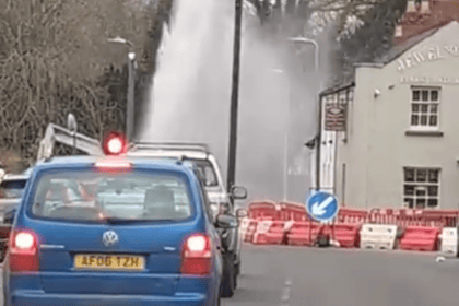 Burst water main adds to Monmouth traffic chaos