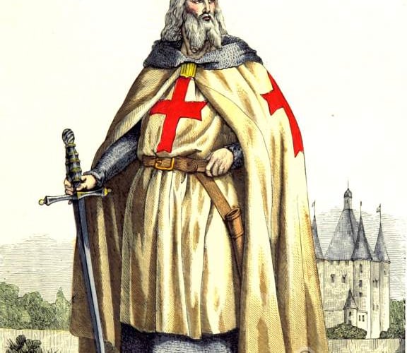 Jacques de Molay was the last head of the Knights Templars and visited Garway in 1296