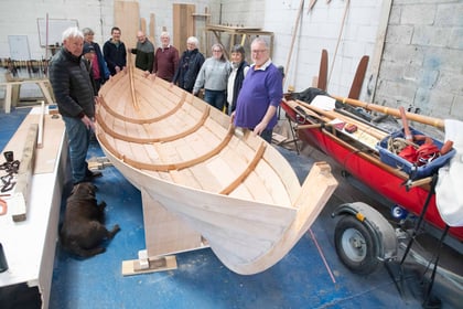 Rowing boat project on a roll