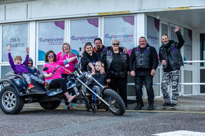 Severnside charity bikers go back to start