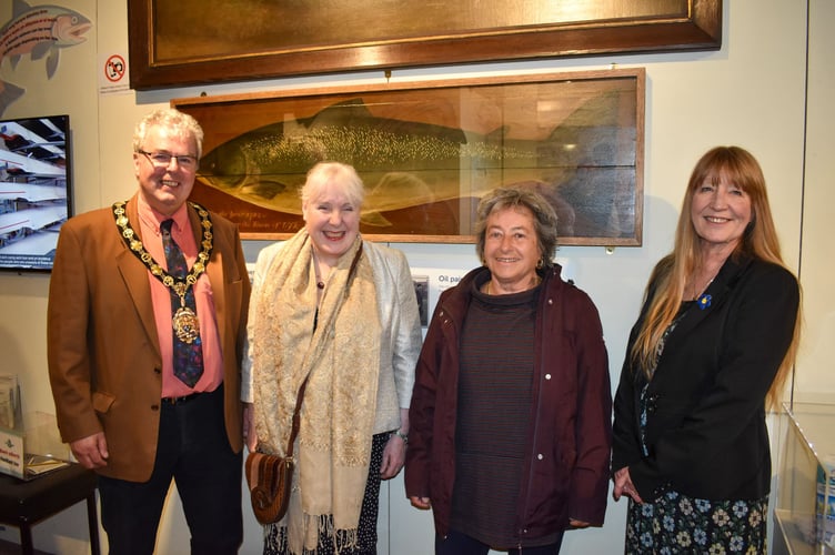 Monmouthshire County Council Chair Cllr Meirion Howells, Council Leader Cllr Mary Ann Brocklesby, Cabinet Member for Climate Change and the Environment Cllr Catrin Maby, Cabinet Member for Equalities and Engagement Cllr Angela Sandles