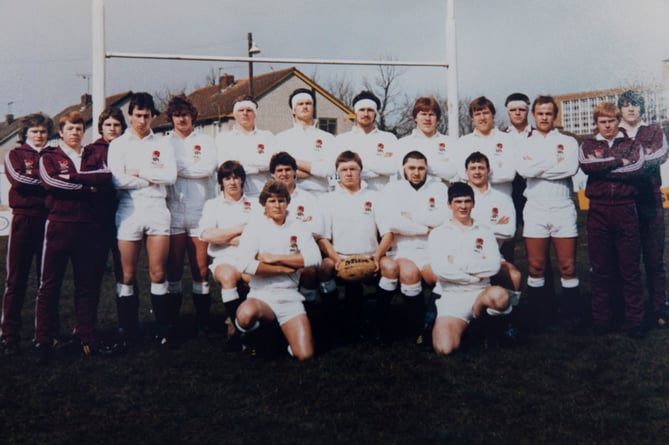 England youth club against Wales Youth 1980; Gerry Price Middle row first right.