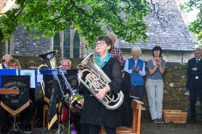 Sharon Thomas of Parkend Silver Band played a euphonium solo.