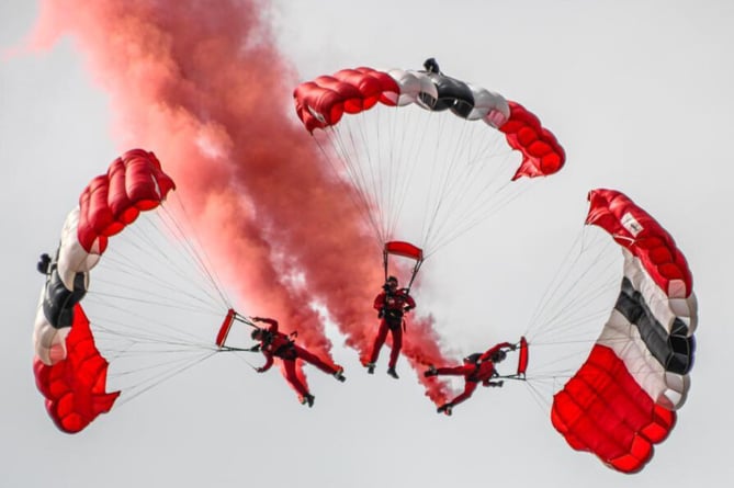 The Red Devils parachute display team