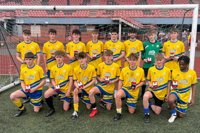 Monmouth Comprehensive School's U19s finished runners-up in the Gwent Cup