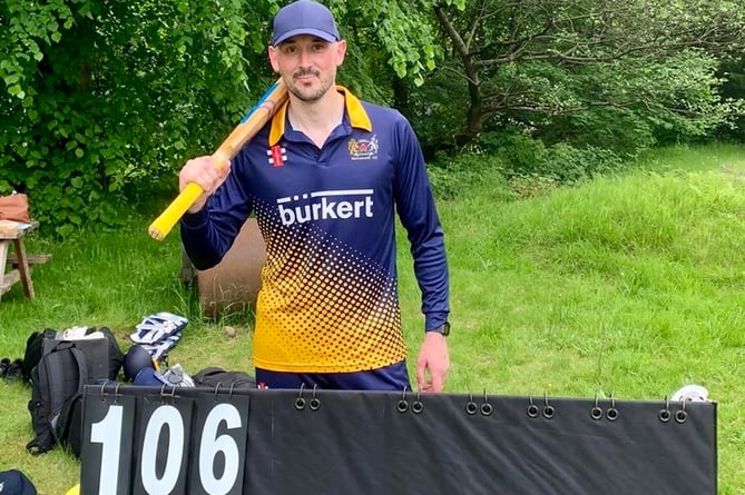 Tom Willgoss scored a ton. Photo: Monmouth CC