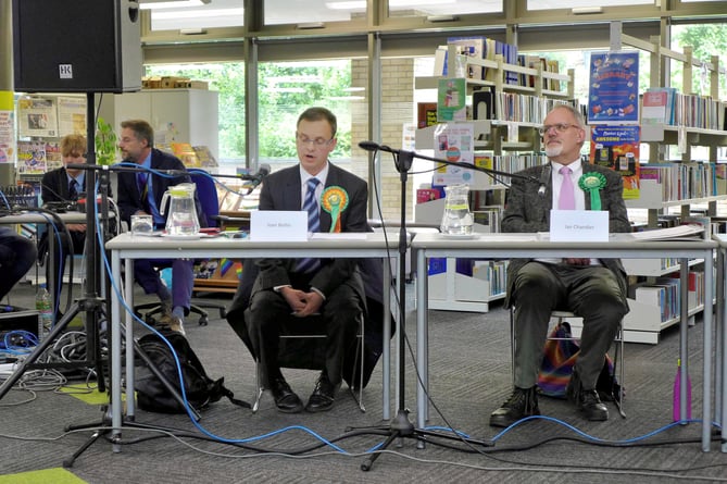 Ioan Rhys Bellin, Plaid Cymru and
Ian Chandler, Green Party
