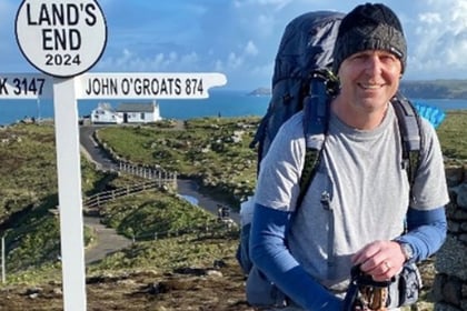 Veteran completes Land’s End to John o’Groats charity walk  