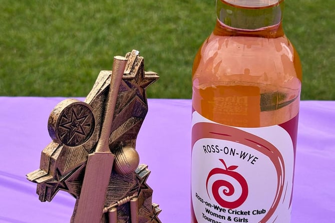 The trophy and a special bottle for the event