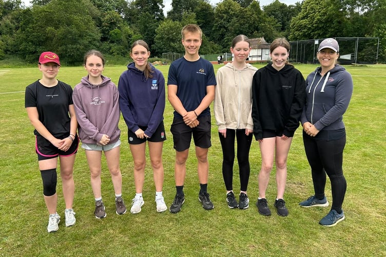 The team of young guns at the Ross Women's and Girl's Cricket Tournament