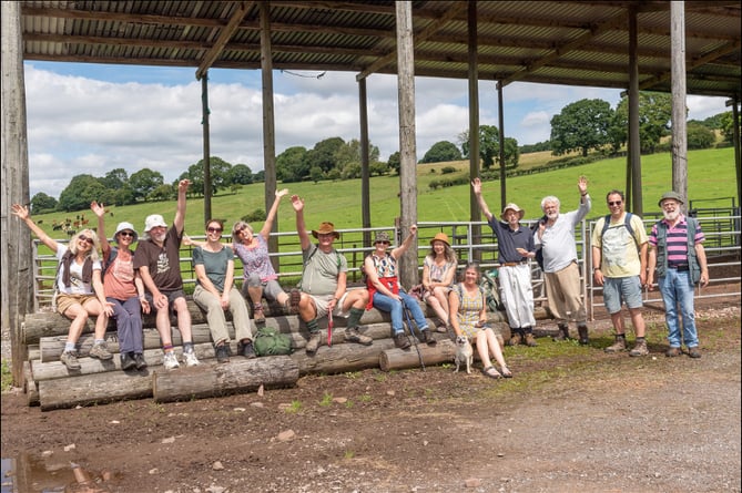 The Sunday folk walk took in many points in the area around Mitcheldean. Photo: Eden Tanner.