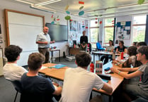 Peter Fox visits the Celtic English Academy at Monmouth School