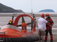 Forest man in dramatic seaside rescue