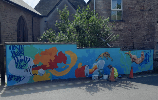 Wildlife mural brightens Cinderford streets