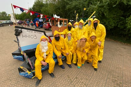 Thrills and spills in Monmouth Raft Race