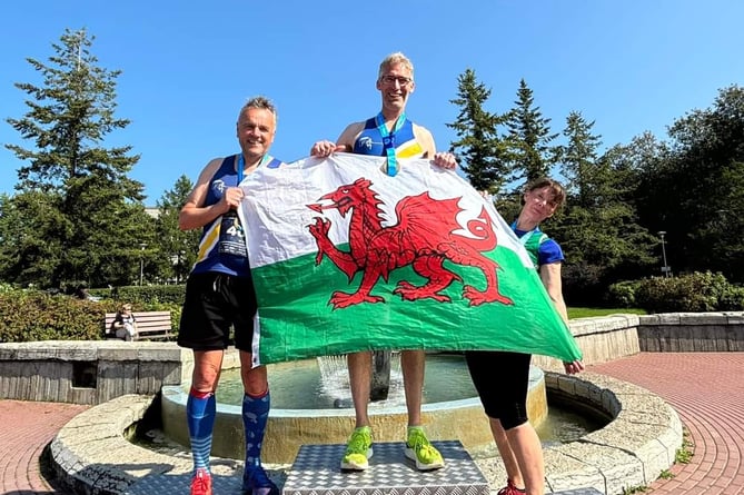 Brian Evans and Martin Blakebrough flew the flag in Estonia