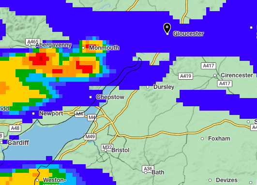 Severe weather warning for Forest of Dean