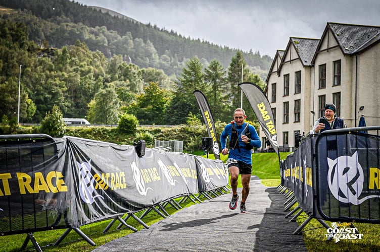 Rob Nevill racing to the finish.