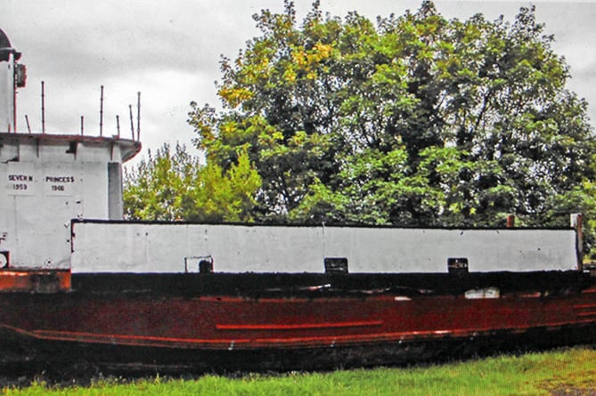 The Severn Princess being restored