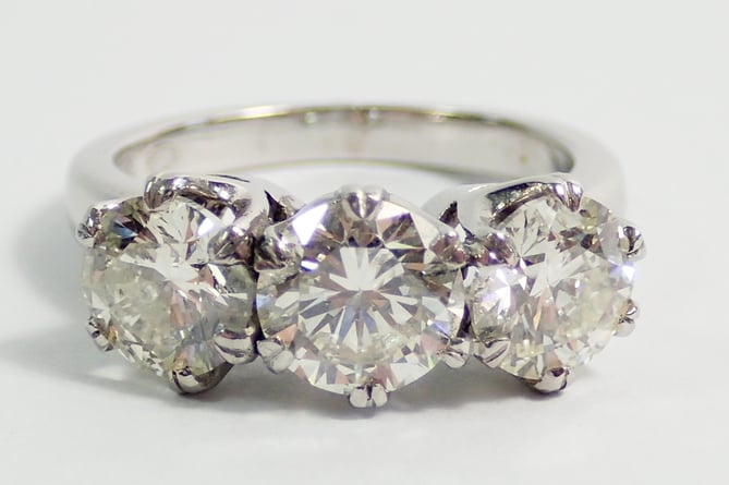 Three Stone Diamond Ring