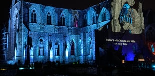 
Tintern Abbey transformed by shadow and light! 
