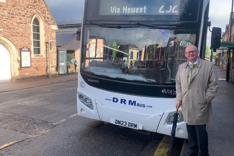 Councillor with bus