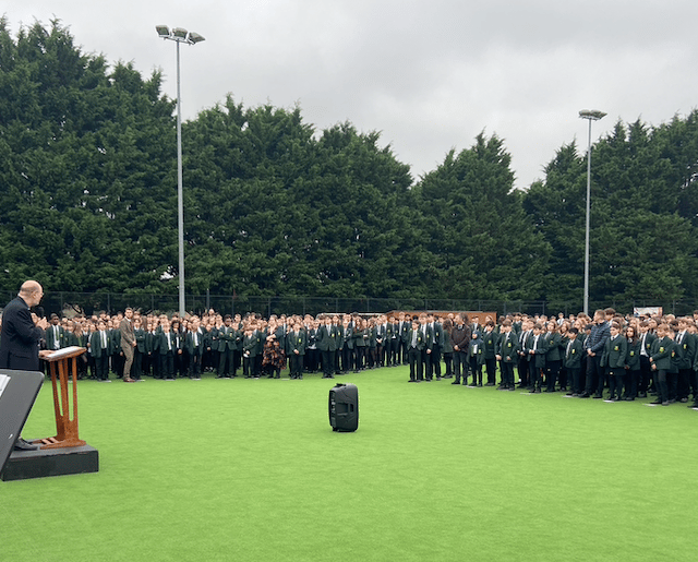 Newent School holds moving Remembrance service