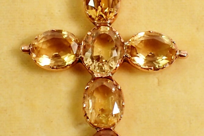 Maltese Citrine Crucifix